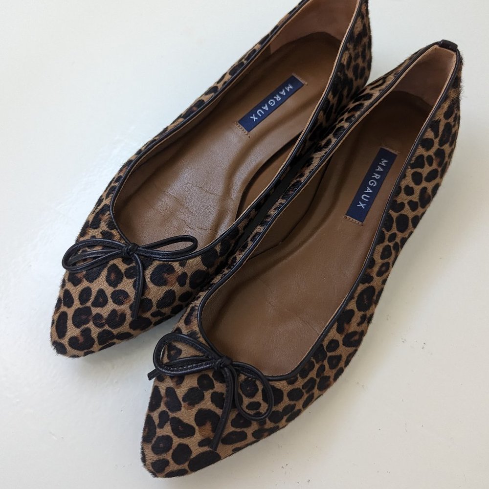 Margaux The Pointe - Leopard Haircalf - 38 (US 8) / Wide